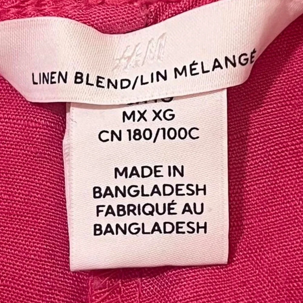 H&M Women’s Linen Blend Drawstring Casual Bottoms